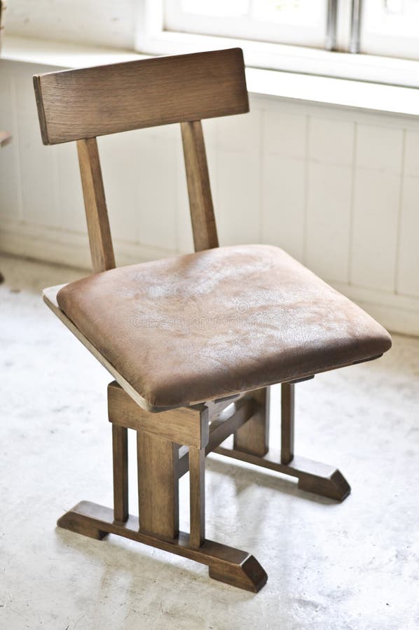 Leather easy chair stock photo. Image of teak, easy, leather 39804310