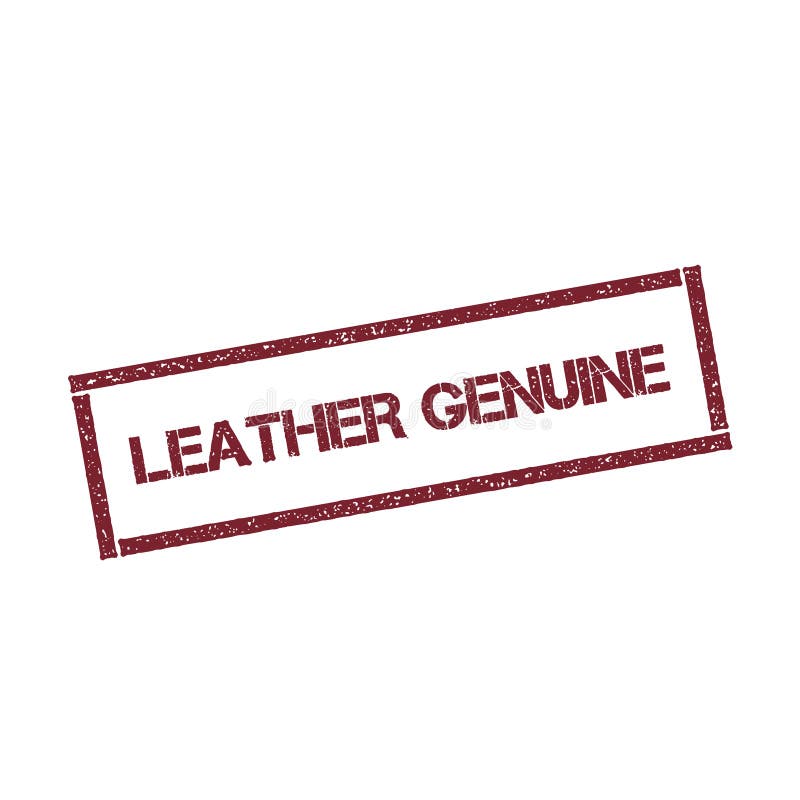 Genuine Leather Rubber Stamp Stock Illustrations 122 Genuine Leather