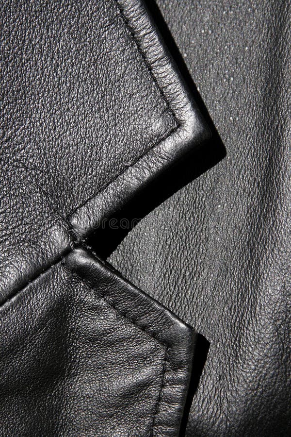 Black Leather Texture with Seam Stock Photo - Image of animal, material ...