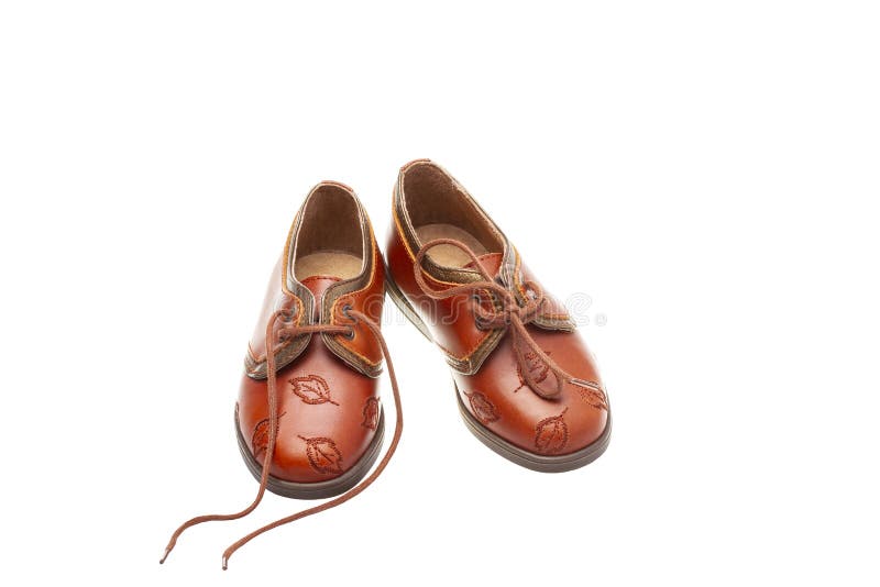 Leather kids shoes