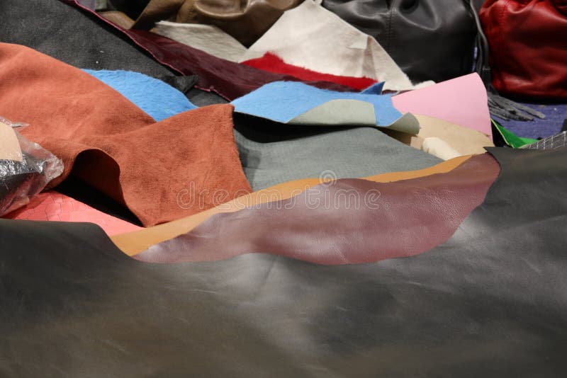  Assorted Colors Leather Scraps for Leather Crafts