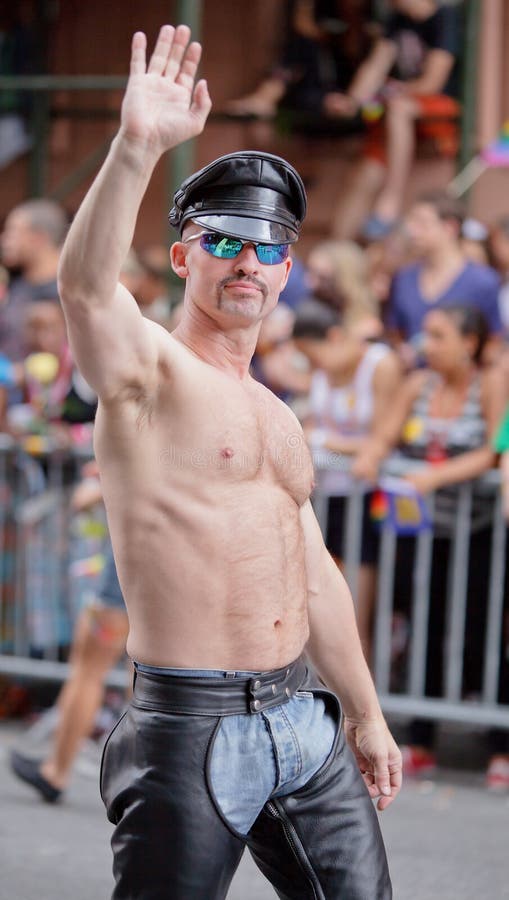 Leather Man Pride Parade NYC 2011 Editorial Stock Image Image of