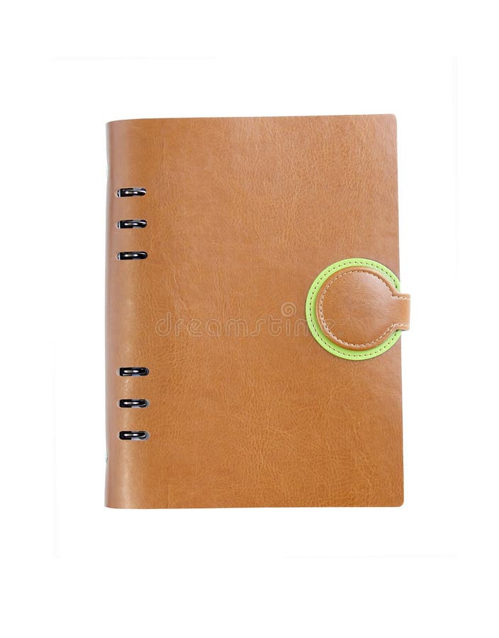 A leather notebook royalty free stock images