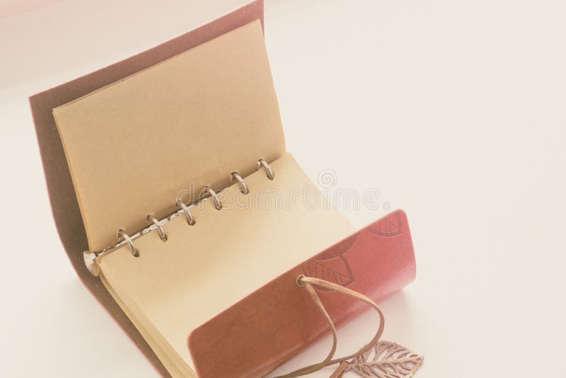 Download Leather Notebook. Ready For Adding Text Or Mockup. Stock Image - Image of nature, drawing: 105663767