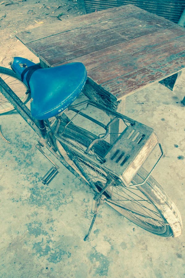 Leather seat old bicycles stock photo. Image of nice 47222576