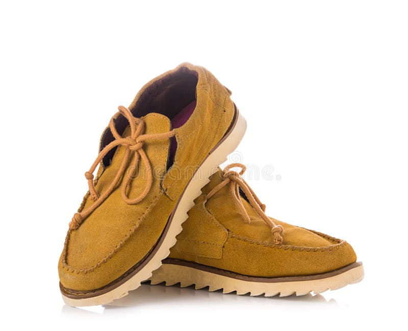 Leather Shoes on White Background Stock Image Image of elegant