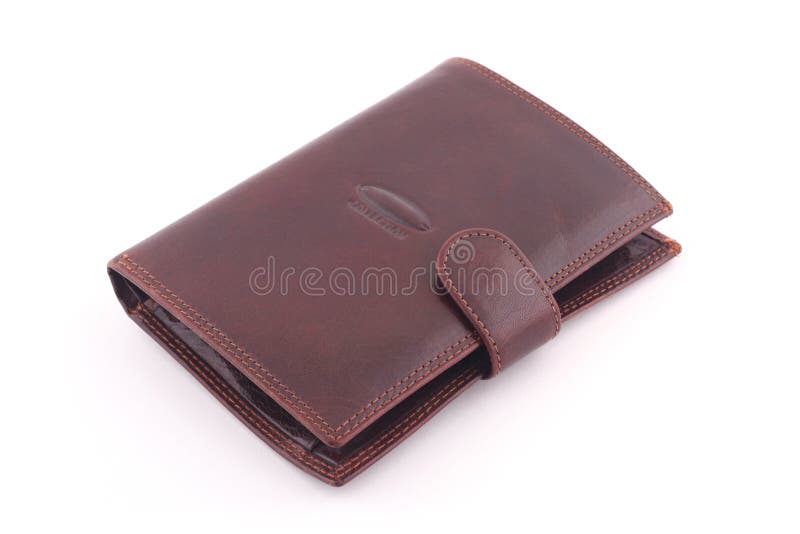 Leather wallet stock photo. Image of dollars, white, money - 3973450