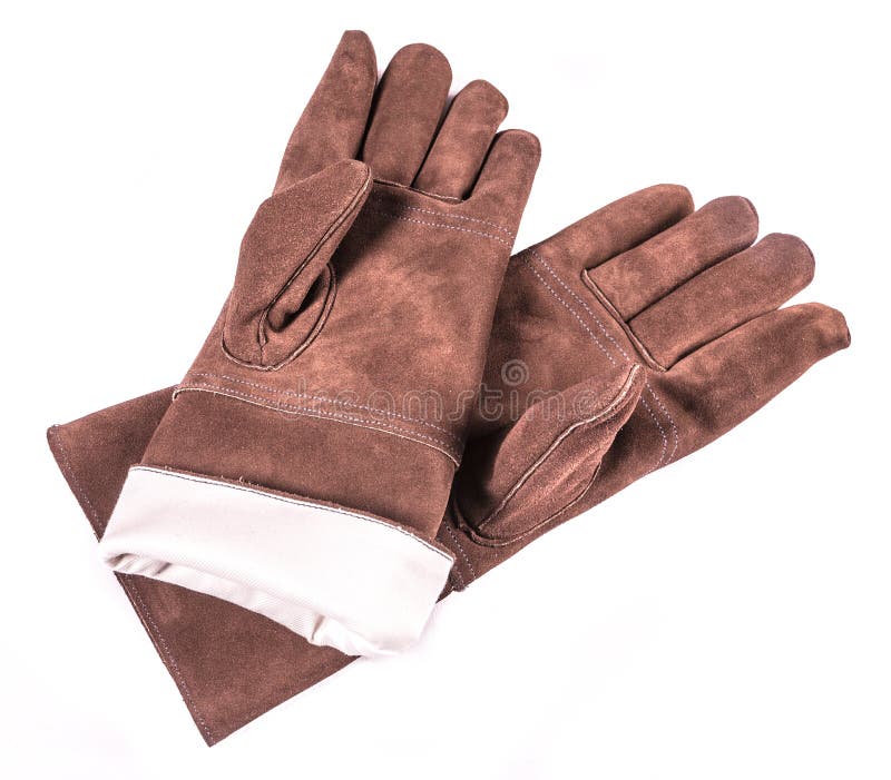 Leather welders gloves stock photo. Image of occupation 32049286