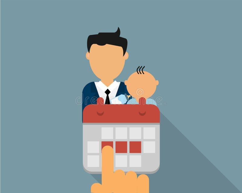 Leave Request for Maternity and Paternity Leave for Men Vector Stock