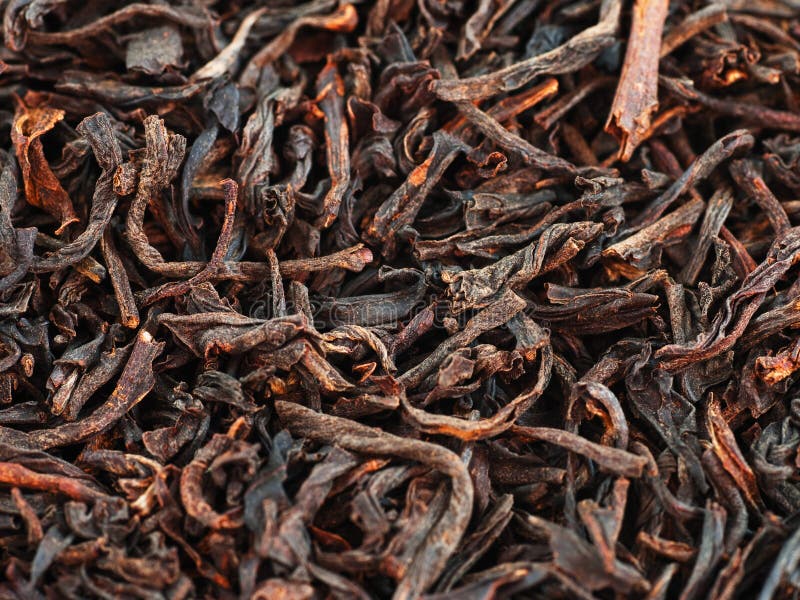 black tea leaves