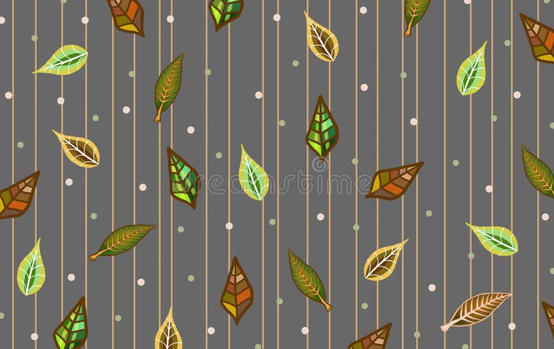 Leaves wallpaper stock illustration. Illustration of wallpaper 89476452
