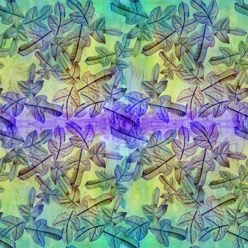 Leaves on a watercolor background, decorative composition with plant elements. Croton. Seamless pattern. Ecoprint. Use printed products, signs, posters, postcards, packaging. Illustration designation stock images, royalty-free photos and pictures