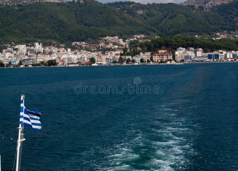 Leaving Igumenitsa port