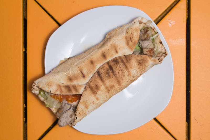 Lebanese shawarma stock image. Image of grilled, turkey 271040107