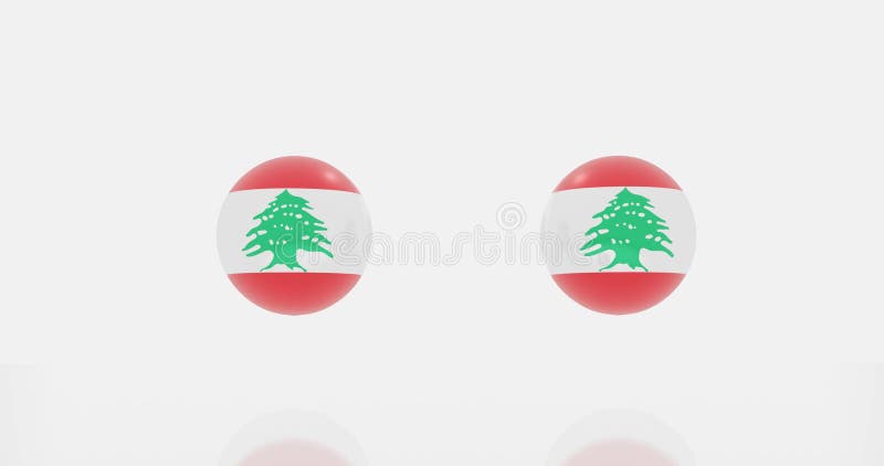 Lebanon flag icon or symbols vector illustration