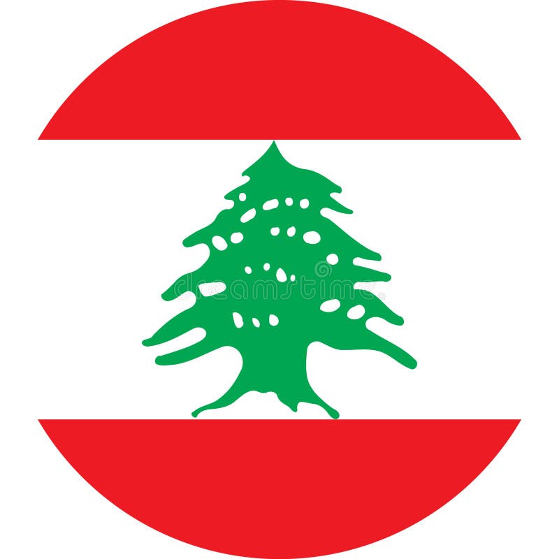 Lebanon Flag illustration vector eps stock illustration