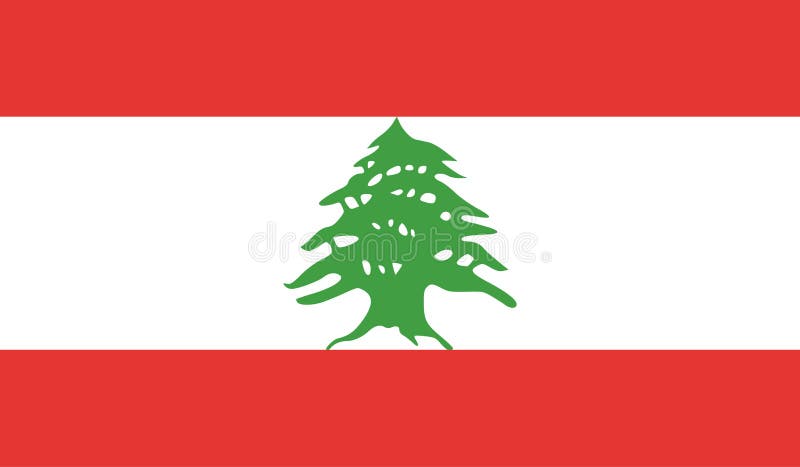 Lebanon flag image royalty free illustration