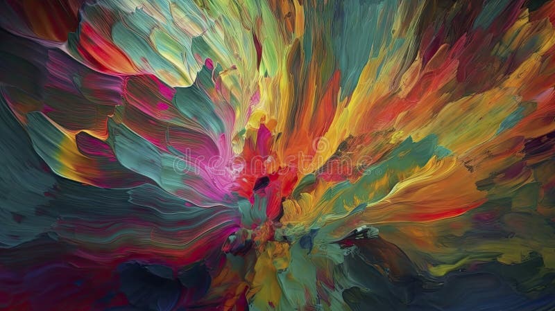 Lebendige impressionistische Pinselstriche Hintergrund für Web und Print. lizenzfreie abbildung