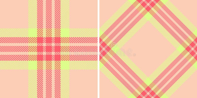 Lebhafte rosa Kalkplaid-Muster. Perfekt für Design-Mode-Branding oder Website-Hintergründe. Diese fröhlich stock abbildung