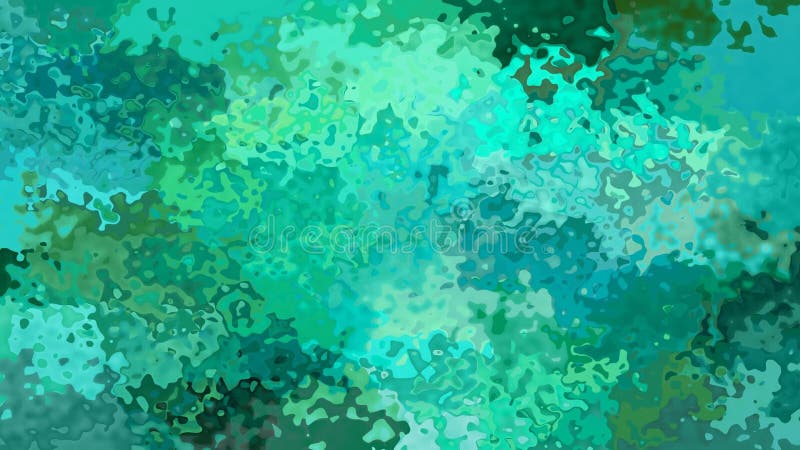 Lebhaftes beflecktes nahtloses Schleifenvideo des Hintergrundes - Aquarelleffekt - Smaragdgrün-, Kobalt-, Knickenten- und Kiefern