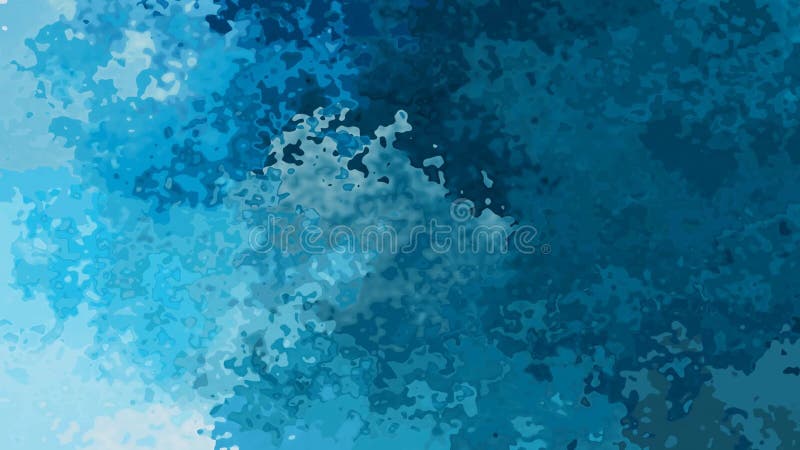 Lebhaftes funkelndes beflecktes nahtloses Schleifenvideo des Hintergrundes - Aquarell Splotcheffekt - blaue Farbe der Ozeanwasser