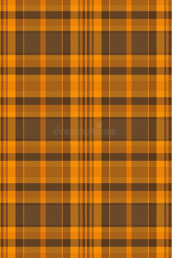 Lebhaftes Orangen- und Braunplaid-Muster. Perfekt für herbstliche Designs gefallene Projekte oder fügen einen Hauch rustikalen Cha vektor abbildung