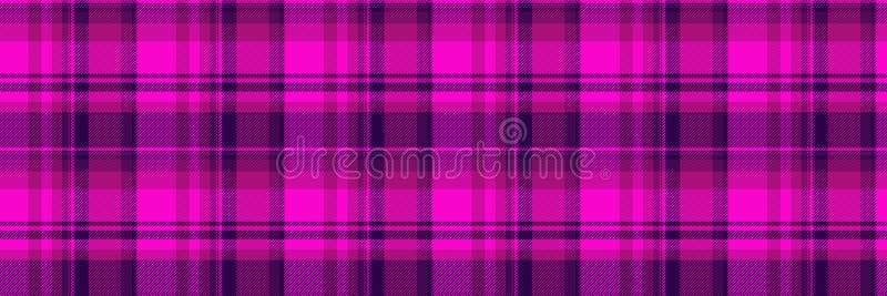 Lebhaftes rosa und lila Plaid Muster. Perfekt für Web-Hintergründe oder Modeprojekte im Textildesign lizenzfreie abbildung