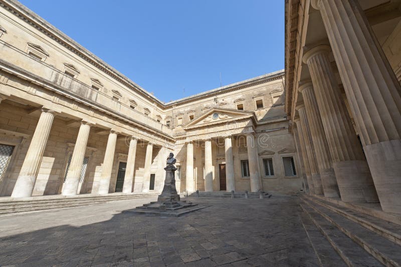 Lecce (Apulia, Italy): The Carducci square stock photo Lecce (Apulia, Italy): The Carducci square stock photo
