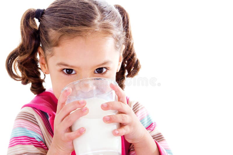 Leche de consumo del niño imagen de archivo