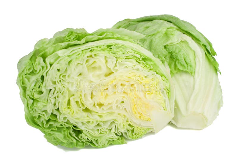 Lechuga de iceberg. imágenes de archivo libres de regalías Lechuga de iceberg. imágenes de archivo libres de regalías