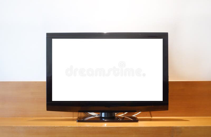 LED in bianco TV sulla TV fotografie stock LED in bianco TV sulla TV fotografie stock