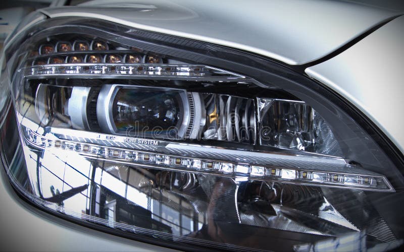 LED Car Light Rectangular Stock Photo Image of innovation, lighting