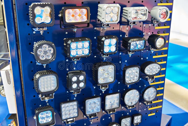 Extra headlight on the car stock image. Image of auto 89906743