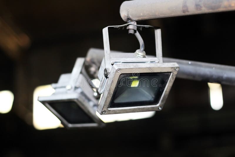 LED Flood Light, Indoor Lamp Stock Image Image of saving, floodlight