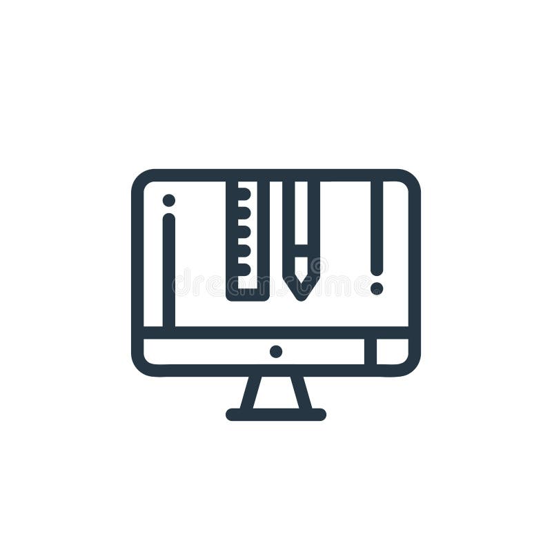 Led icon vector from designing concept. Thin line illustration of led editable stroke. led linear sign for use on web and mobile royalty free illustration