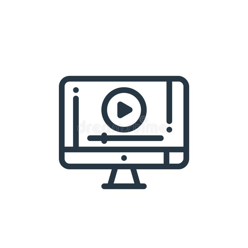 Led icon vector from designing concept. Thin line illustration of led editable stroke. led linear sign for use on web and mobile stock illustration