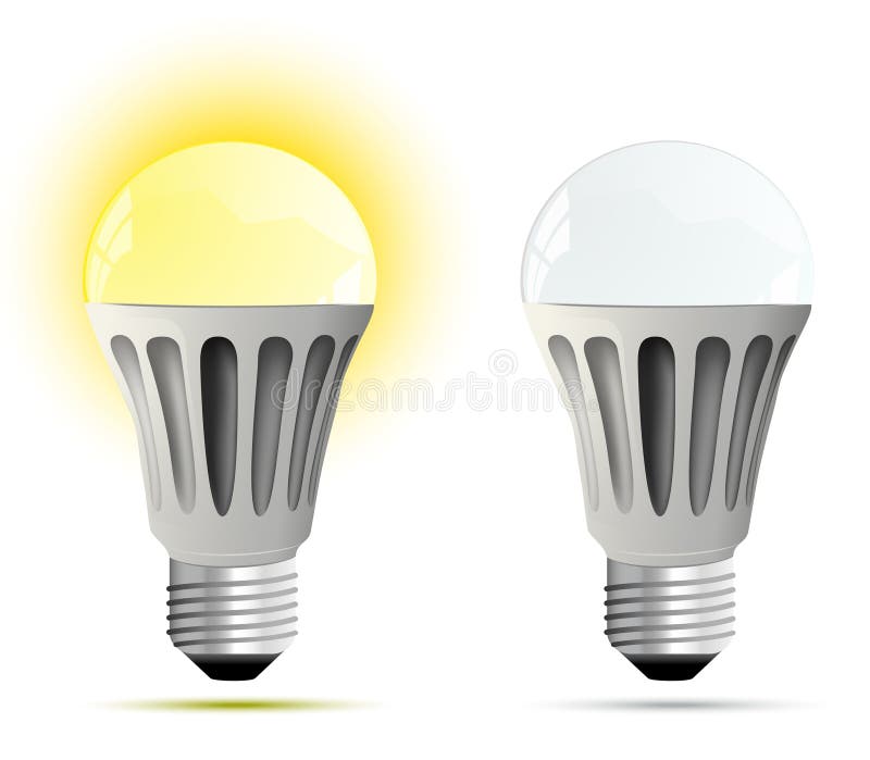 LED lamp. Vector illustration