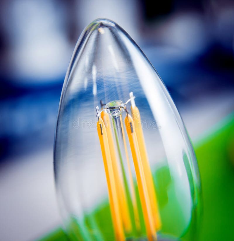 Led Lamps Technology. Electrical Equipment. Background and Texture