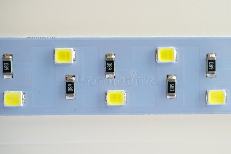 LED light strip close-up. electronic components and equipment royalty free stock photo LED light strip close-up. electronic components and equipment royalty free stock photo
