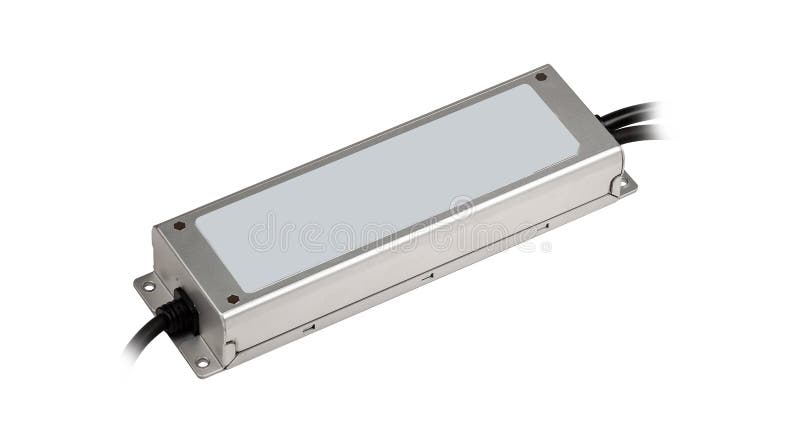LED lightning power supply isolated on white background stock photos