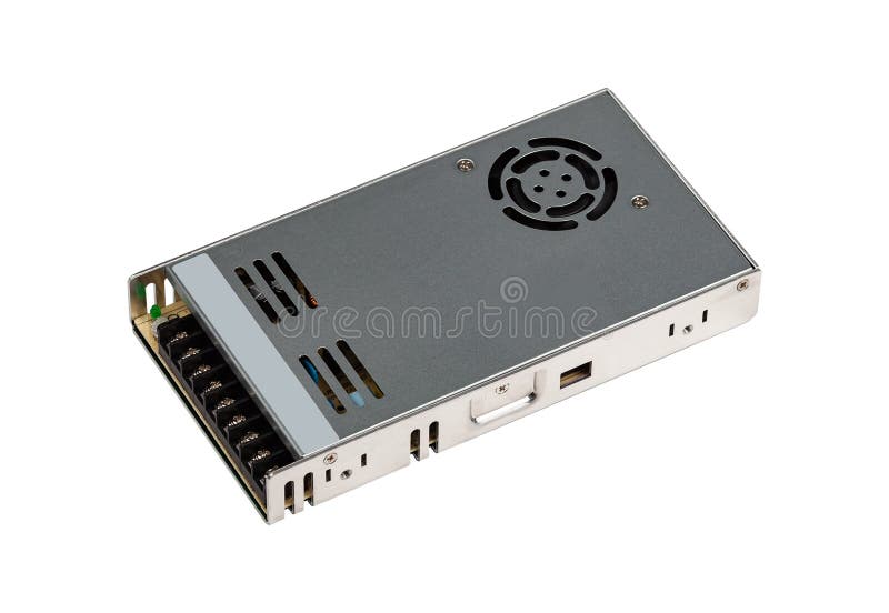 LED lightning power supply isolated on white background royalty free stock photos