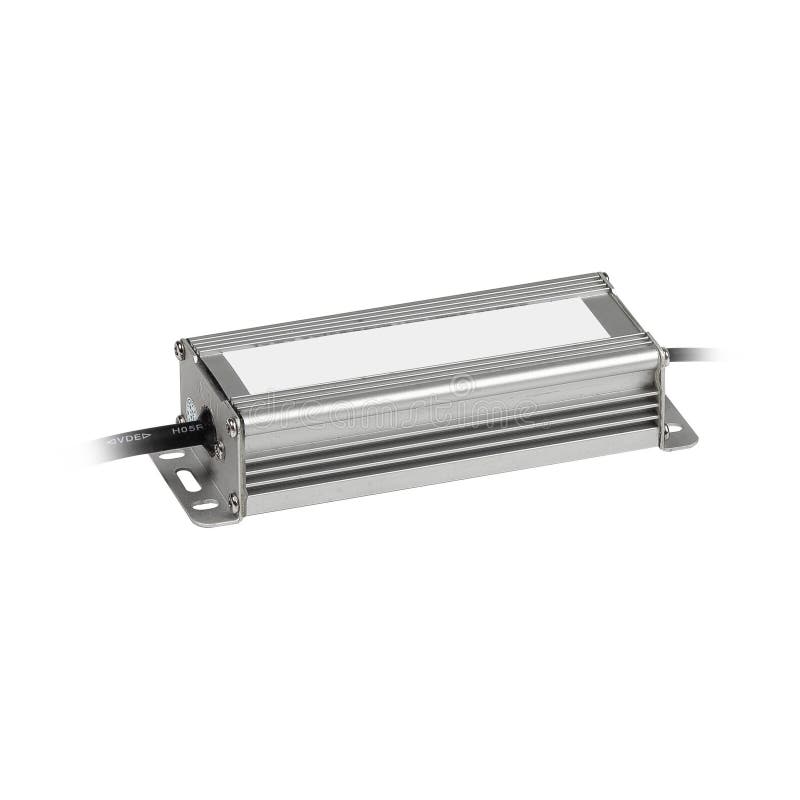 LED lightning power supply isolated on white background royalty free stock image