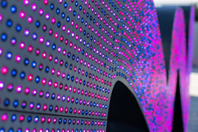 LED Lights. Multi-colored Light Bulbs for Illumination. Texture of ...