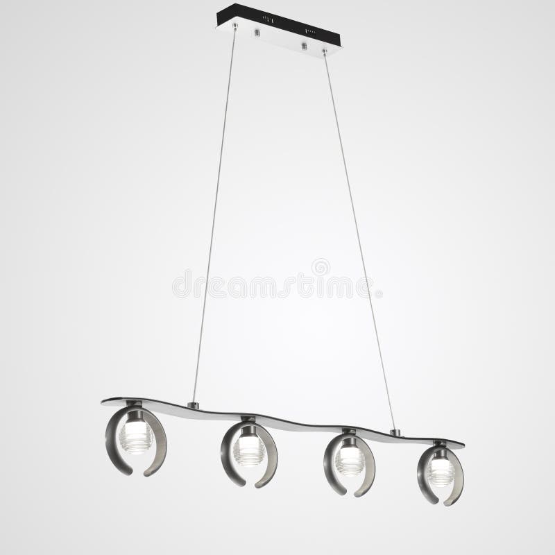 Led ceiling lighting stock photo