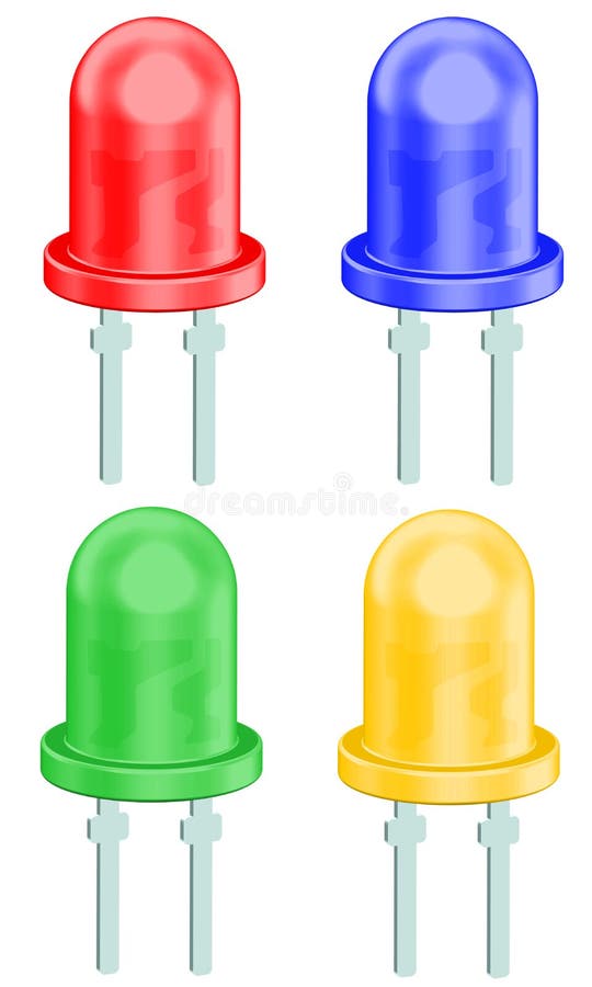 LED set stock illustration