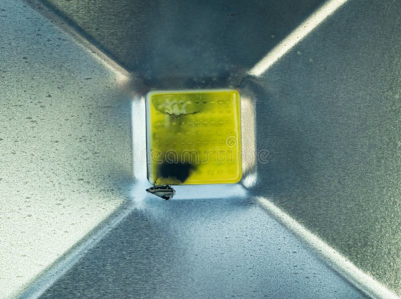 Power of the electronic board for high power LEDs and burnt LED stock photography Power of the electronic board for high power LEDs and burnt LED stock photography