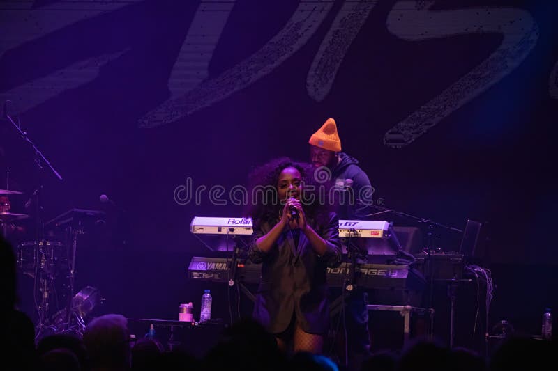 Ledisi in de Q-Factory in Amsterdam, Nederland, 17-10-2025 royalty-vrije stock foto's