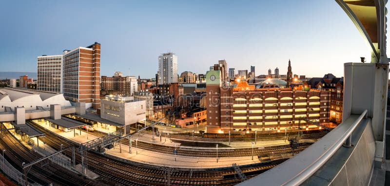 Leeds linia horyzontu UK zdjęcie stock