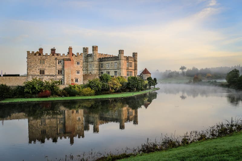 Leeds Roszuje przy świtem, Kent, Anglia fotografia stock