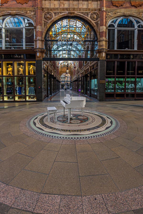 LEEDS, UK -JUNE 2, 2019: Victoria Quarter in Leeds, United Kingdom